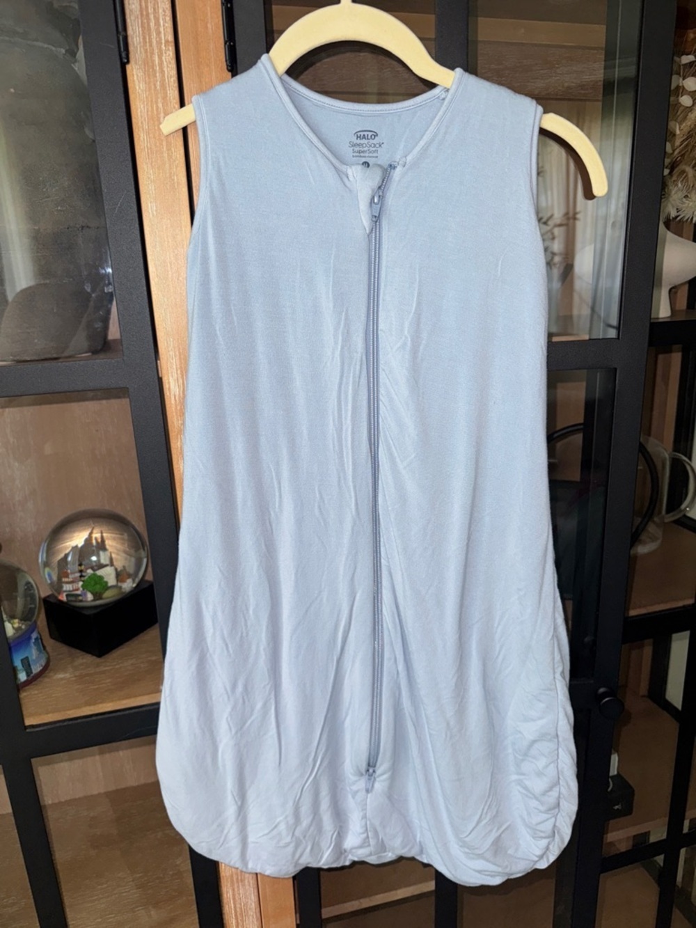 HALO Sleep sack Wearable Blanket SuperSoft Bamboo TOG 1.5 baby toddler blue fog